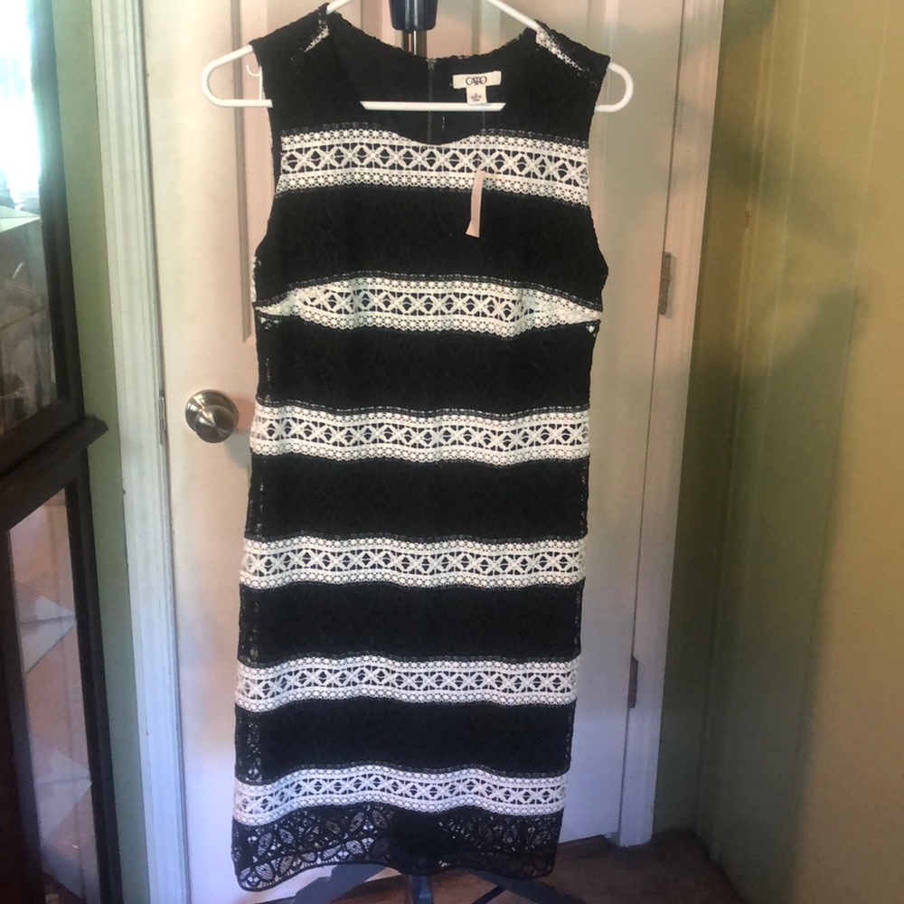 Black and white dress